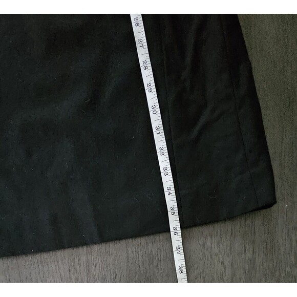 J CREW Black Wool Ribbon Ravine Sheath Dress Size 8 Cap Sleeve Classic Career - Picture 9 of 11